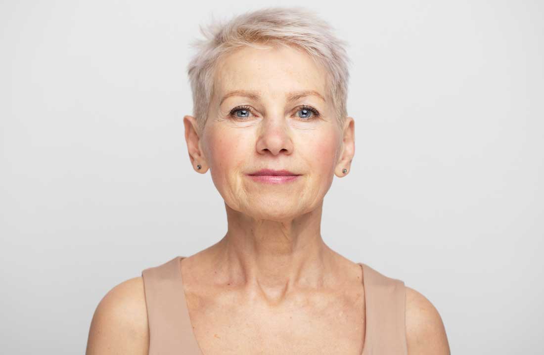 Woman enjoying a Fire & Ice facial treatment