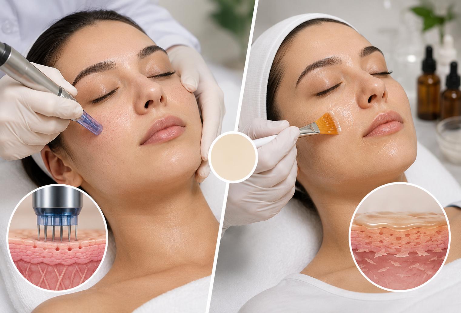 Microneedling Vs Chemical Peel Treatment